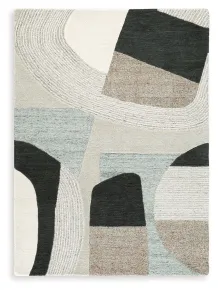 Ashley Furniture R407122 Ashley Furniture R407122 Edrickhill - 5' x 7' Rug - Grayish Teal / Taupe / Cream