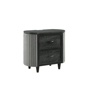 New Classic B1434-040 Skyline - 2 Drawer Nightstand - Onyx
