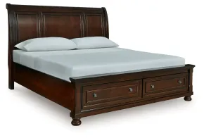 Ashley Furniture B697B45 Ashley Furniture B697B45 Porter - King Sleigh Storage Bed - Rustic Brown