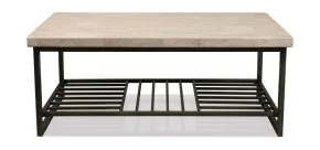 Riverside Furniture 77702 Capri - Cocktail Table - Alabaster Travertine