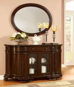 Furniture of America CM3319SV Bellagio - Server - Brown Cherry