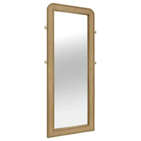 Coaster Fine Furniture 224309 Arini - Cane Weave Full Length Standing Floor Mirror - Sand Wash