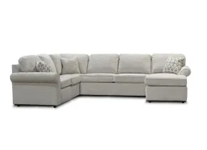 England 240060P/2400-22/2400-41/2400-05 England 240060P/2400-22/2400-41/2400-05 Malibu - 4 Piece Sectional (LAF Power Loveseat, Corner Wedge, Armless Full Sleeper & RAF Chaise)