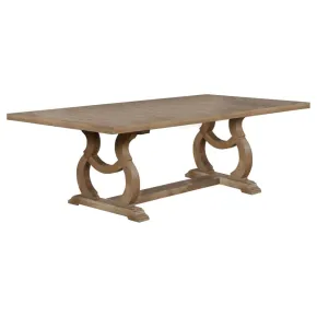 CoasterEssence 110291 Brockway - Extension Leaf Dining Table - Barley Brown
