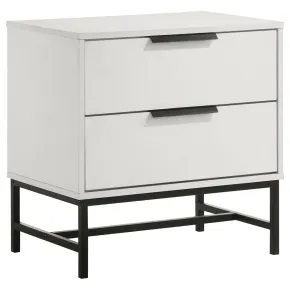 Coaster Fine Furniture 224862 Sonora - 2-Drawer Nightstand Bedside Table - White