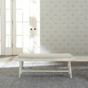 Liberty Furniture 661W-C9001B Whitney - Bench - Antique Linen / Weathered Gray