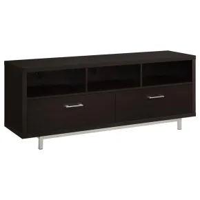 CoasterEssence 701973 Casey - 2-Drawer Engineered Wood TV Stand - Cappuccino