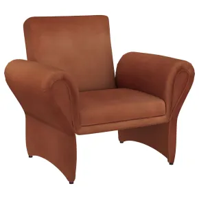 Coaster Fine Furniture 903150 Liana - Upholstered Roll Arm Accent Armchair - Rust