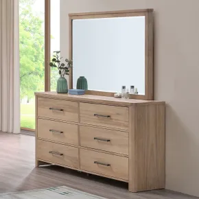 New Classic 00-B2123-DM New Classic 00-B2123-DM Anika - Dresser & Mirror - Brown / Natural