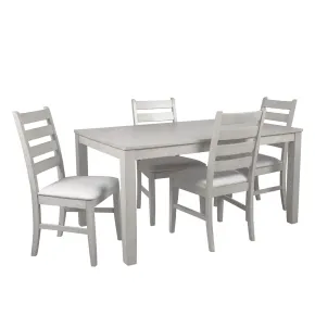 New Classic 40-D1652-D4C New Classic 40-D1652-D4C Pascal - Rectangle Dining Table & 4 Chairs - Driftwood