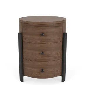 Riverside Furniture 46412 Riverside Furniture 46412 Nova - Chairside Table - Nouveau Walnut
