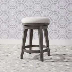 Liberty Furniture 406-OT9003 Modern Farmhouse - Console Swivel Stool - Dusty Charcoal