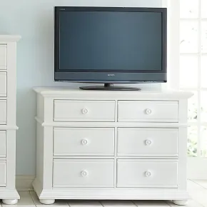 Liberty Furniture 607-BR45 Summer House - Media Chest - Oyster White