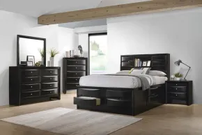 CoasterEssence 202701Q-S5 Briana - 5 Piece Queen Bedroom Set - Black