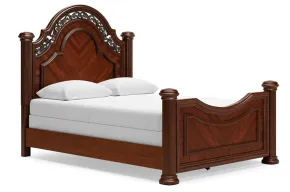 Ashley Furniture B764B5 Ashley Furniture B764B5 Lavinton - Queen Poster Bed - Brown