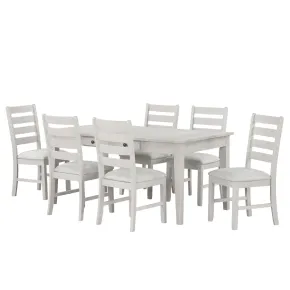 New Classic 40-D4129-D6C Echo - Dining Table And 6 Chairs - Driftwood