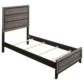 CoasterEveryday 212421T Watson - Wood Twin Panel Bed - Gray Oak