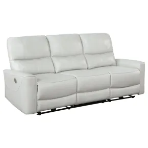 Coaster Fine Furniture 610261P Greenfield - Upholstered Power Reclining Sofa - Ivory