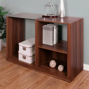 Furniture of America CM4568S Langenthal - Sofa Table - Black / Dark Walnut