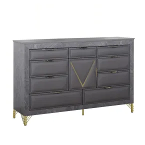 New Classic B1826-050 Symmetry - 10 Drawer Dresser - Charcoal