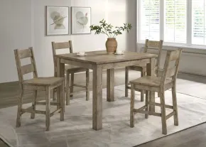 Coaster Fine Furniture 192928-S5 Cardova - 5 Piece Counter Height Dining Table Set - Vineyard Oak