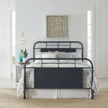 Liberty Furniture 179-BR13HFR-N Liberty Furniture 179-BR13HFR-N Vintage Series - Queen Metal Bed - Navy