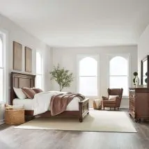 Liberty Furniture 589-BR-KPBDM Liberty Furniture 589-BR-KPBDM Rustic Traditions - 3 Piece Bedroom Set (King Panel Bed, Dresser & Mirror) - Rustic Cherry