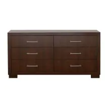 CoasterEssence 200713 Jessica - 6-Drawer Dresser - Cappuccino