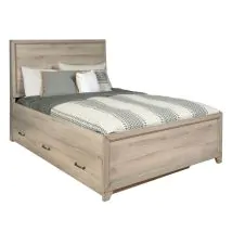Samuel Lawrence Furniture S496-YBR-K2 River Creek - Full Panel Bed - River Birch Brown