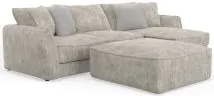 Jackson 2306/63/76/28-01 Jackson 2306/63/76/28-01 Bucktown - 2 Piece Sofa / RSF Chaise With Extra Thick Cuddler Seat Cushions & Cocktail Ottoman - Parchment