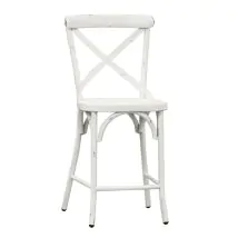 Liberty Furniture 179-B300524-AW Liberty Furniture 179-B300524-AW Vintage Series - X Back Counter Chair - Antique White