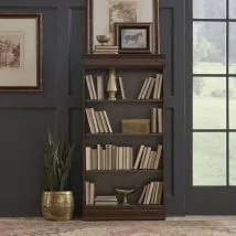 Liberty Furniture 273-HO3060-RTA Brayton Manor - Jr Executive Bookcase With Adjustable Shelves - Cognac