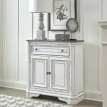 Liberty Furniture 244-AC1000 Magnolia Manor - Accent Cabinet - Antique White