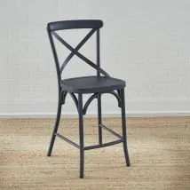 Liberty Furniture 179-B300524-N Vintage Series - X Back Counter Chair - Navy