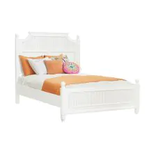 Samuel Lawrence Furniture S920-BR-K1 Savannah - Queen Poster Bed - White Finish - White