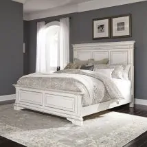 Liberty Furniture 520-BR-KPB Liberty Furniture 520-BR-KPB Abbey Park - King Panel Bed - Antique White