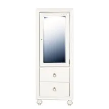 Samuel Lawrence Furniture S458-445 Bella White - Kids 2-Drawer Shelved Wardrobe - White