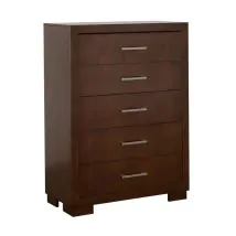 CoasterEssence 200715 Jessica - 5-Drawer Bedroom Chest - Cappuccino