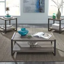 Liberty Furniture 686-OT3000 Tanners Creek - 3 Piece Table Set - Graystone