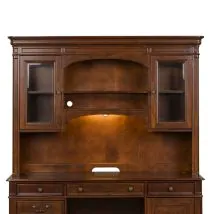 Liberty Furniture 273-HO131 Brayton Manor - Jr Executive Credenza Hutch - Cognac