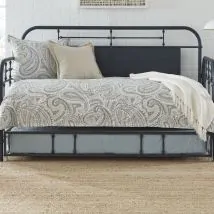 Liberty Furniture 179-BR11T-N Vintage Series - Twin Metal Trundle - Navy