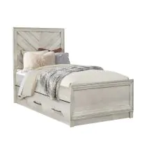Samuel Lawrence Furniture S466-BR-K14 Riverwood - Twin Panel Bed with Trundle