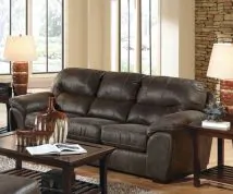 Jackson 445303-1227/28-3027/28 Grant - Faux Leather Sofa - Steel
