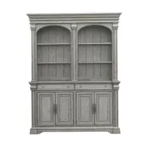 Pulaski Furniture P091-DR-K5 Pulaski Furniture P091-DR-K5 Madison Ridge - Server And Hutch - Buff Gray