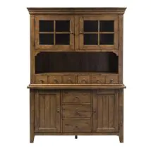 Liberty Furniture 382-DR-HB Hearthstone Ridge - Hutch & Buffet - Light Brown