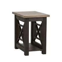 Liberty Furniture 422-OT1021 Heatherbrook - Chair Side Table - Charcoal & Ash