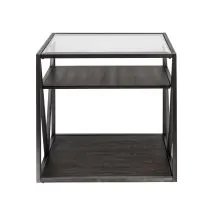 Liberty Furniture 37-OT1020 Liberty Furniture 37-OT1020 Arista - End Table - Cobblestone Brown / Gray Dusty
