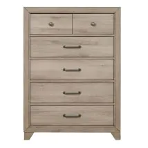 Samuel Lawrence Furniture S496-440 River Creek - Kids 5-Drawer Vertical Chest - River Birch Brown