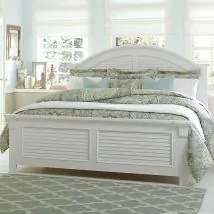 Liberty Furniture 607-BR-QPB Liberty Furniture 607-BR-QPB Summer House - Queen Panel Bed - Oyster White