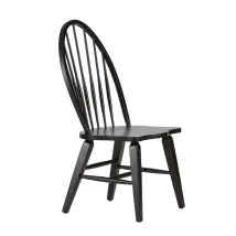 Liberty Furniture 482-C1000S Liberty Furniture 482-C1000S Hearthstone Ridge - Windsor Back Side Chair - Tobacco & Black